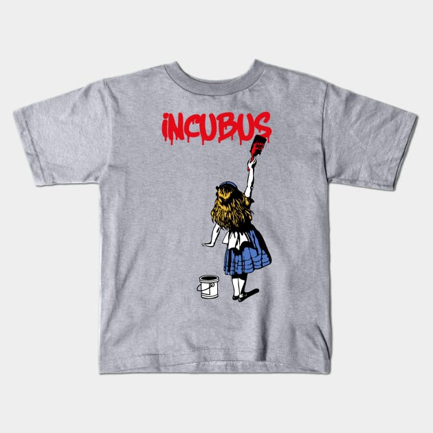 incubus red paint Kids T-Shirt by j and r